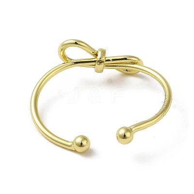 Brass Cuff Rings for Women RJEW-D026-03G-1