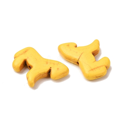 Synthetic Turquoise Dyed Horse Beads G-B015-07-1