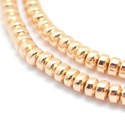 Electroplate Non-magnetic Synthetic Hematite Beads Strands G-L485-04A-LG-1