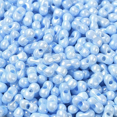 Opaque Colours Luster Glass Seed Beads SEED-B001-01A-07-1