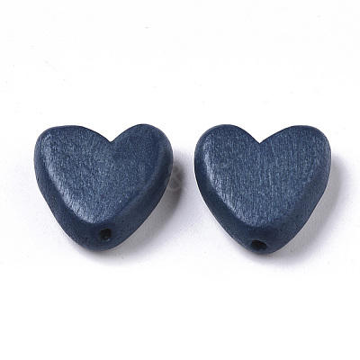 Painted Natural Wood Beads WOOD-R265-08A-1