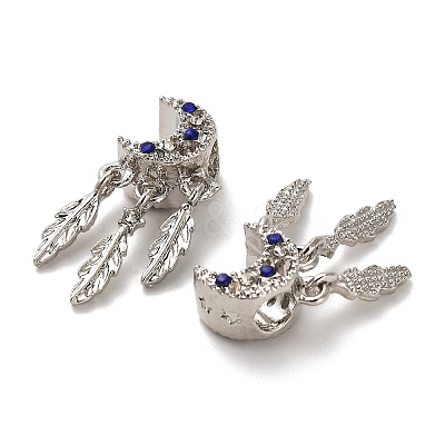 Alloy Rhinestone European Beads FIND-Q115-04P-1