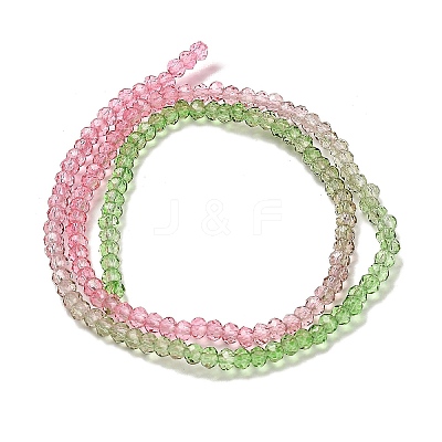 Transparent Painted Glass Beads Strands DGLA-A034-T2mm-A18-1
