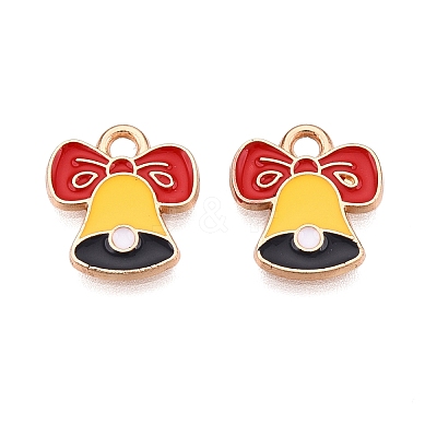 Christmas Theme Alloy Enamel Pendants ENAM-T020-10V-1