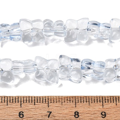 Transparent Glass Beads Strands GL-CBAAE04-01I-1