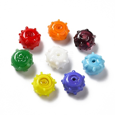 Handmade Bumpy Lampwork Beads LAMP-E023-06-1