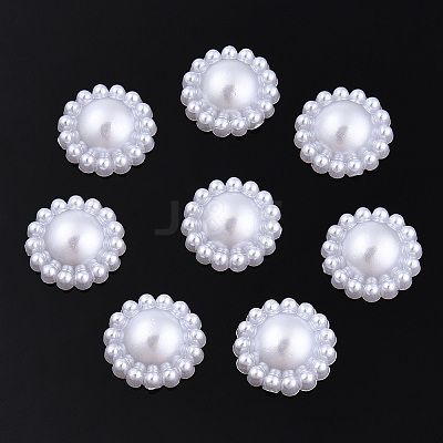 ABS Plastic Imitation Pearl Cabochons SACR-R861-12mm-Z9-1