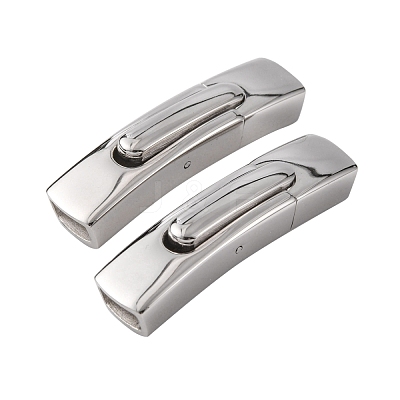 Tarnish Resistant 304 Stainless Steel Bayonet Clasps X-STAS-P158-01C-P-1