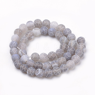 Natural Weathered Agate Beads Strands G-S259-05E-8mm-1