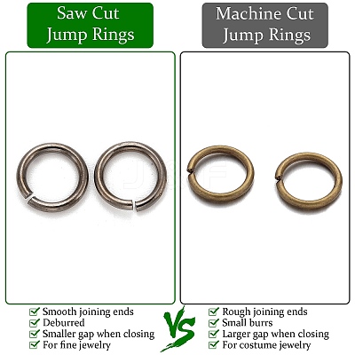 Brass Saw Cut Open Jump Rings KK-G514-01G-B-1