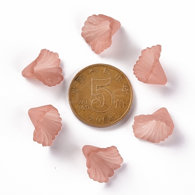 Frosted Acrylic Bead Caps MACR-S371-10A-763-1