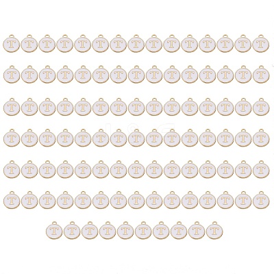 Golden Plated Enamel Alloy Charms ENAM-SZ0001-26A-T-1
