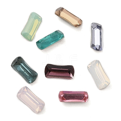 Pointed Back & Back Plated Glass Rhinestone Cabochons GLAA-B012-59A-1