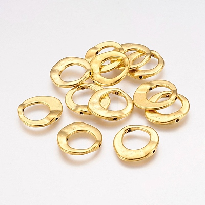 Tibetan Style Alloy Irregular Ring Bead Frames LS-X-GLF10246Y-1