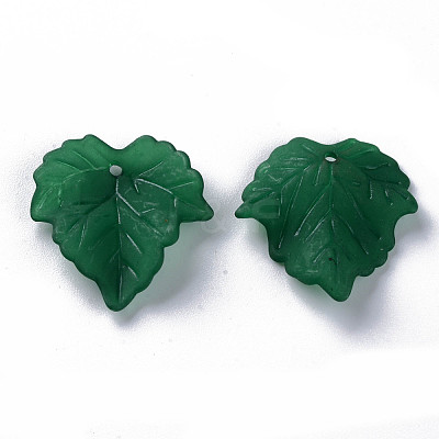Autumn Theme Transparent Frosted Acrylic Pendants PAF002Y-29-1