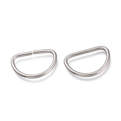 Tarnish Resistant 304 Stainless Steel D Rings STAS-F262-01-1