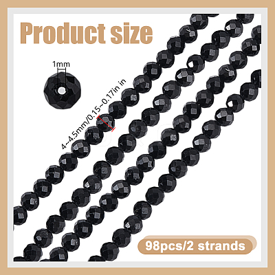 2 Strands Natural Tourmaline Beads Strands G-HY0002-01-1