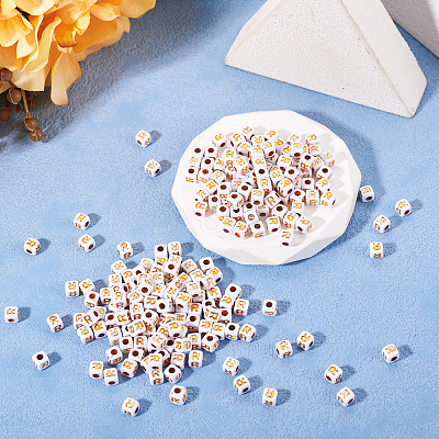 Opaque Acrylic Beads MACR-TAG0001-07R-1