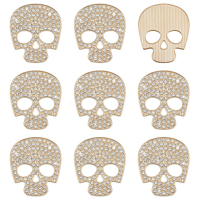10Pcs Alloy Rhinestone Cabochons FIND-PH0038-53A-1