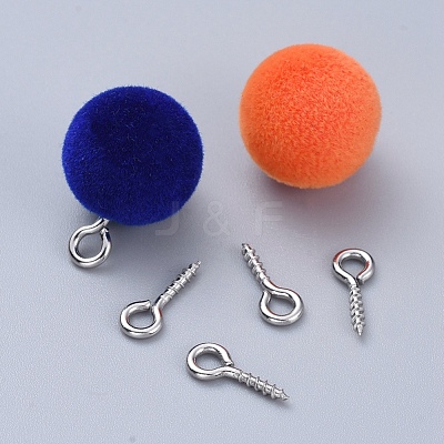 Tarnish Resistant 304 Stainless Steel Screw Eye Pin Peg Bails STAS-K171-52P-10x4mm-1
