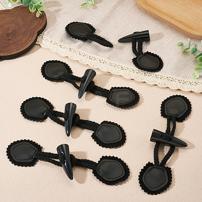 5 Pairs Resin Buttons BUTT-TA0001-48C-1