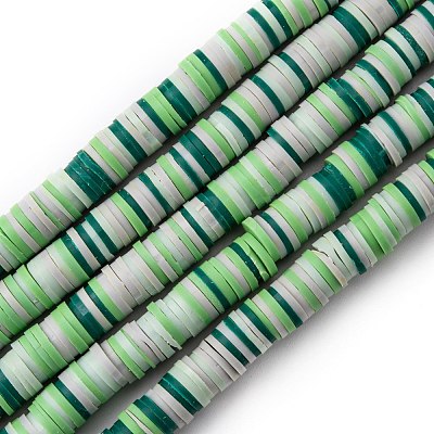 Handmade Polymer Clay Beads Strands CLAY-R089-8mm-T011-1