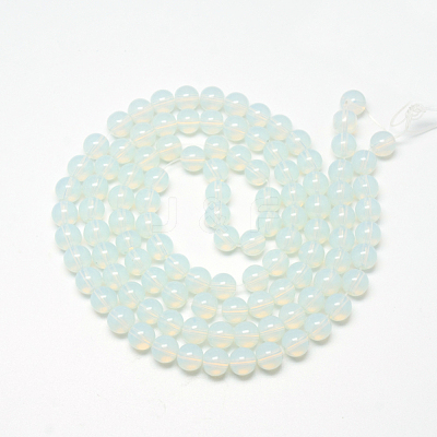 Baking Paint Glass Beads Strands X-DGLA-Q023-6mm-DB1-1