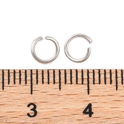 Tarnish Resistant 304 Stainless Steel Open Jump Rings STAS-R049-5x0.7mm-1