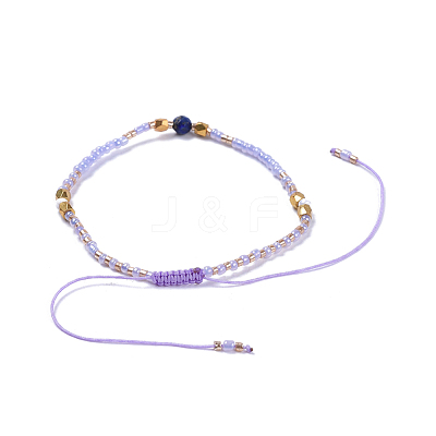 Adjustable Nylon Thread Braided Beads Bracelets BJEW-JB04379-02-1
