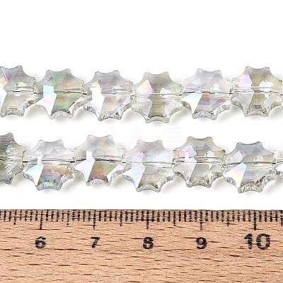 Electroplate Transparent Glass Beads EGLA-H112-04HP-02-1