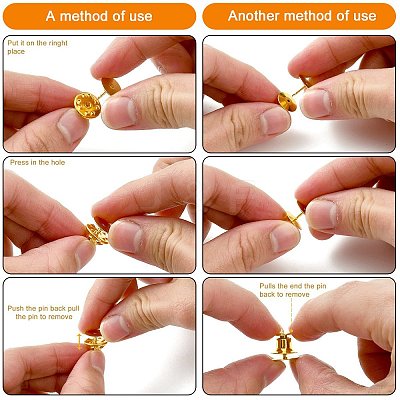 56Pcs 5 Style Brass & Alloy & Silicone Lapel Pin Back Kits DIY-YW0008-35-1