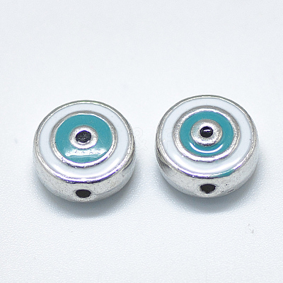 Alloy Enamel Beads ENAM-S117-07B-1