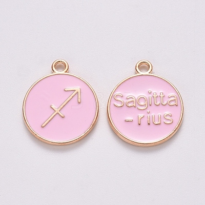 Alloy Enamel Pendants ENAM-S124-01B-09F-1