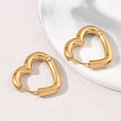 304 Stainless Steel Hoop Earrings SA-CBA46AF-26G-03-1