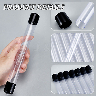 Transparent PVC Plastic Bead Storage Tubes AJEW-WH0348-767B-1