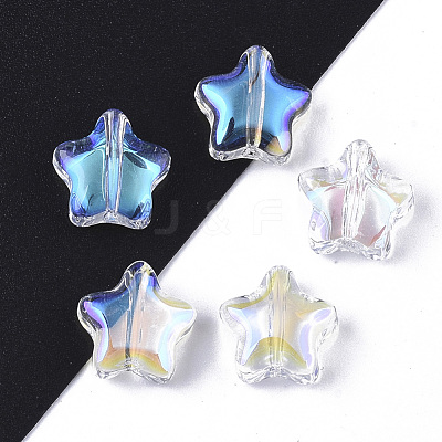 Transparent Glass Beads GLAA-N035-01-B01-1