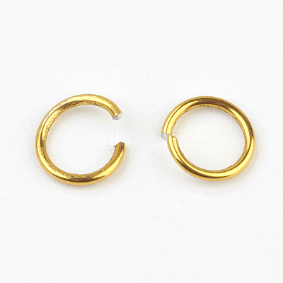 Anodized Aluminum Open Jump Rings X-ALUM-R005-0.8x6mm-1