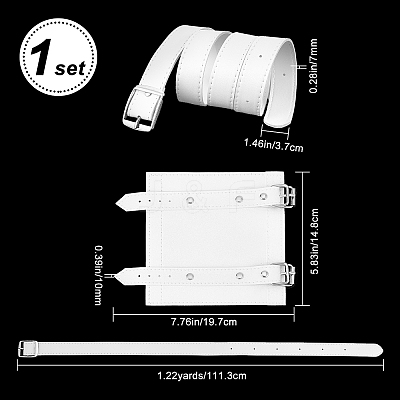Imitation Leather Basic Leather Dagger Holder AJEW-WH0258-345A-1