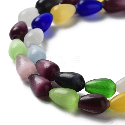 Cat Eye Glass Bead Strands CE-R010-05-1