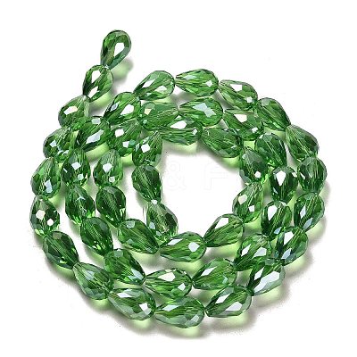Electroplate Glass Beads Strands LS-EGLA-D015-12x8mm-19-1