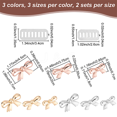 18 Sets 9 Style Zinc Alloy Bag Buckle Clips FIND-WR0008-31-1