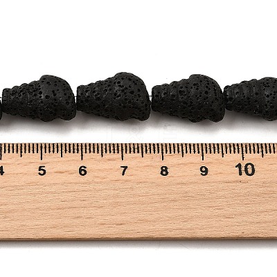 Dyed Natural Lava Rock Beads Strands G-A264-A01-01C-1