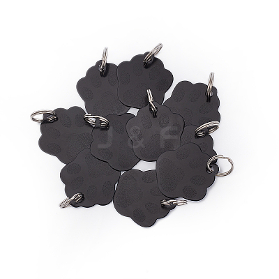 60Pcs 2 Style Aluminum Alloy Pendants ALUM-BC0001-63B-1