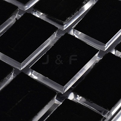 Cuboid Organic Glass Ring Display Boxes RDIS-N015-03-1