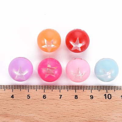 1-Hole Transparent Acrylic Buttons TACR-S154-51B-1