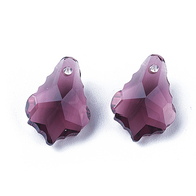 Faceted Glass Pendants GLAA-F068-C33-01-1