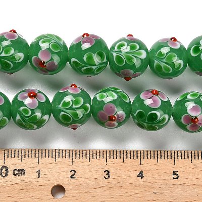 Handmade Lampwork Bumpy Beads Strands LAMP-A005-01C-1