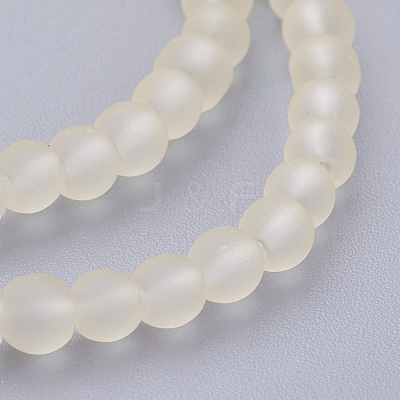 Baking Paint Transparent Glass Bead Strands X-GLAA-S031-4mm-23-1