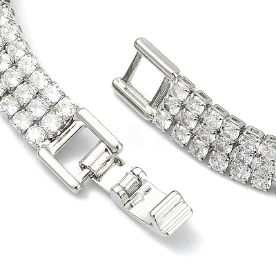 Cubic Zirconia Tennis Bracelets for Women Girl Gift BJEW-F450-01P-1