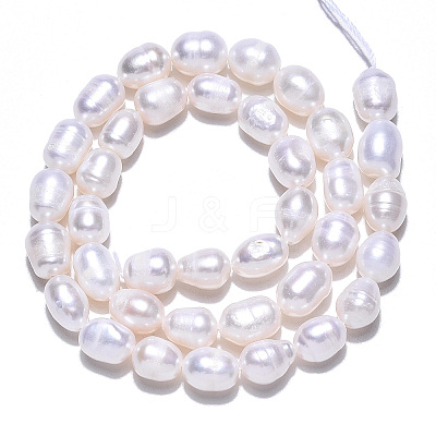 Natural Cultured Freshwater Pearl Beads Strands PEAR-N012-07Q-1